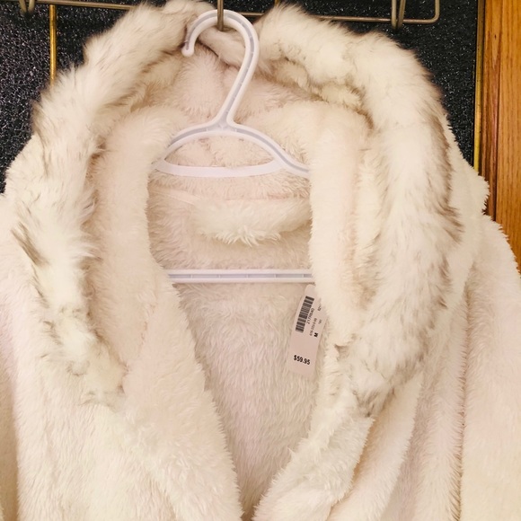 Faux fur Sherpa cardigan robe - Picture 8 of 8